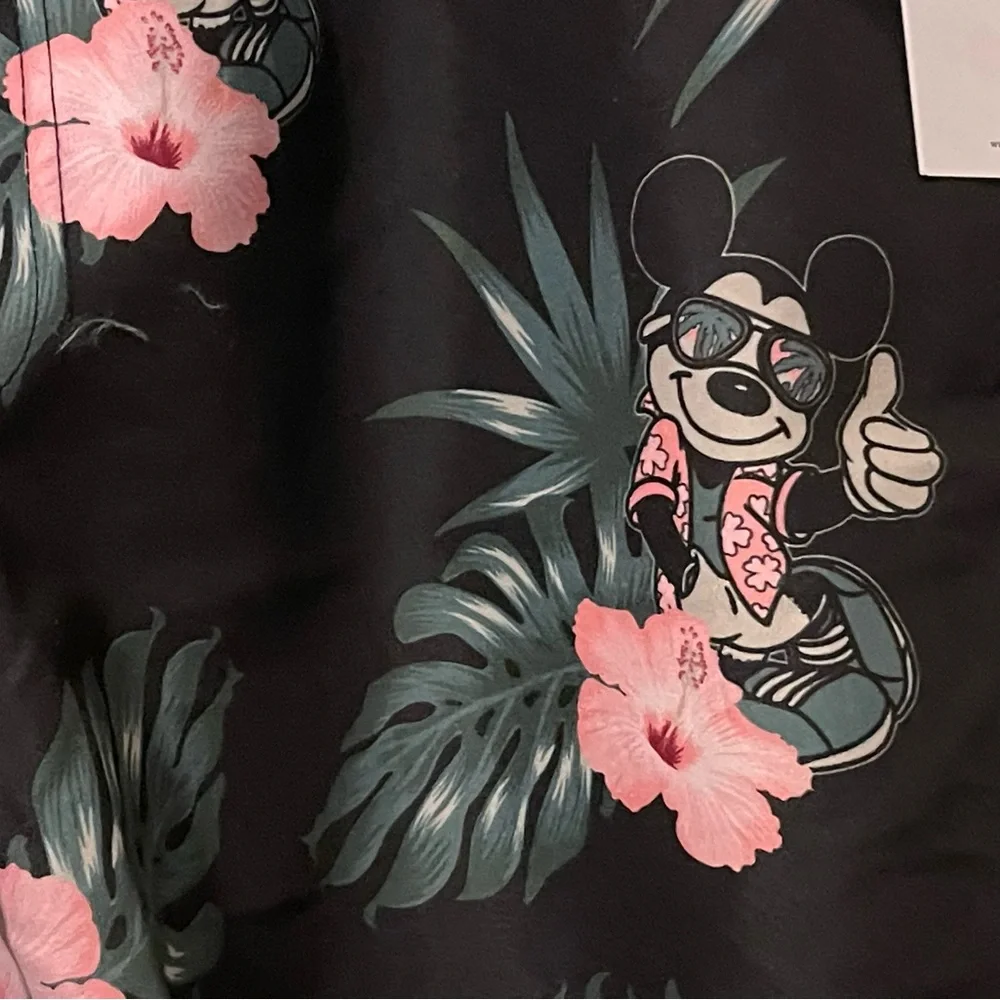 Disney Swim Shorts Mickey Mouse Hawaiian Bathing Suit Neff Men’s Size XL NEW - Picture 2 of 13